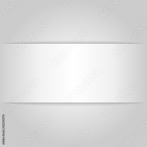 Empty card rectangle with shadow for design.