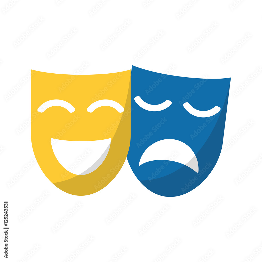 Mask icon. Masquerade carnival costume and party theme. Isolated design. Vector illustration Mask icon. Masquerade carnival costume and party theme. Isolated design. Vector illustration