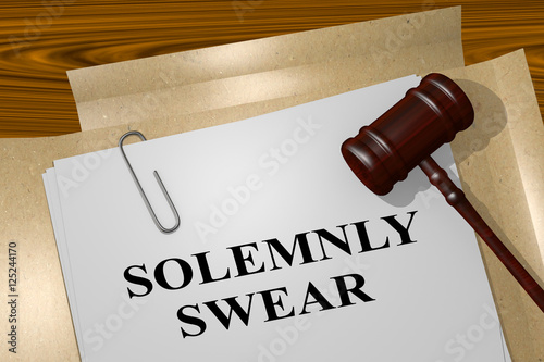 фотографія Solemnly Swear - legal concept