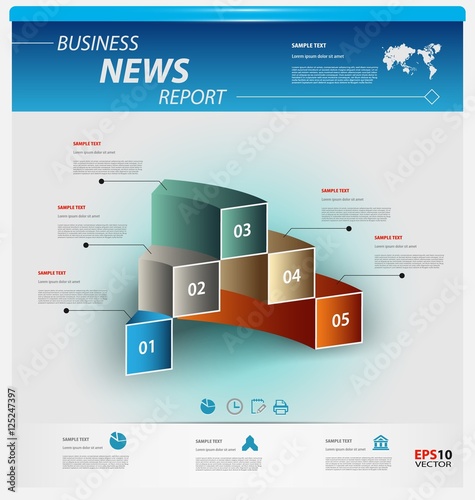 Business infographic template
