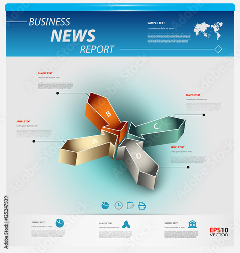 Business infographic template