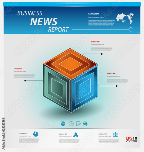 Business infographic template