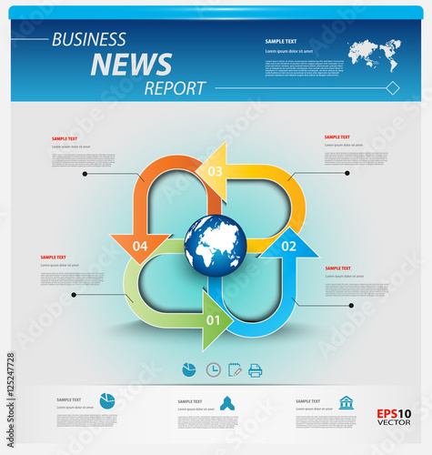 Business infographic template