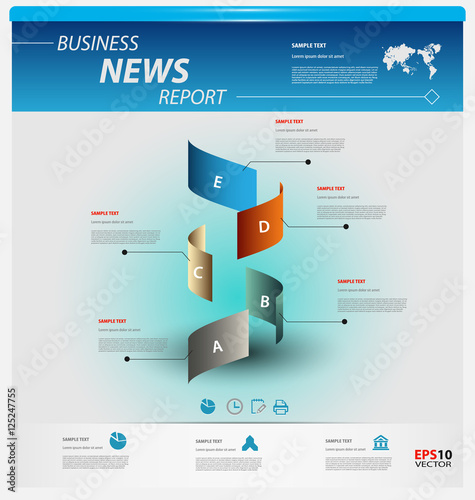 Business infographic template