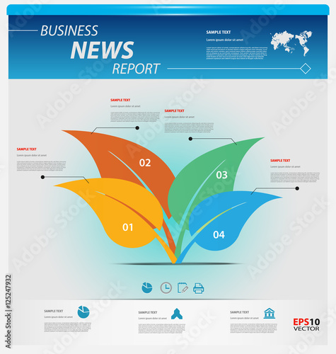 Business infographic template