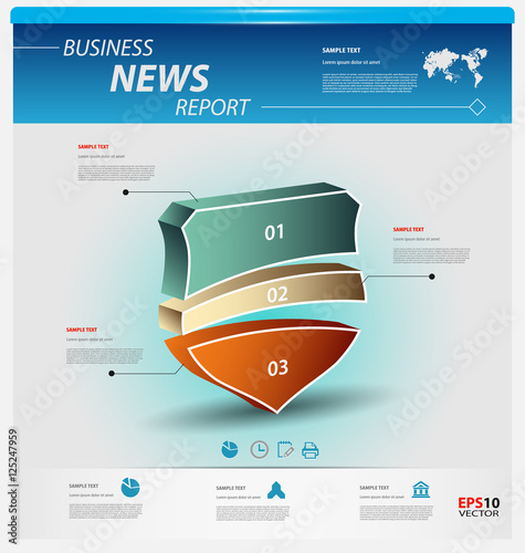 Business infographic template