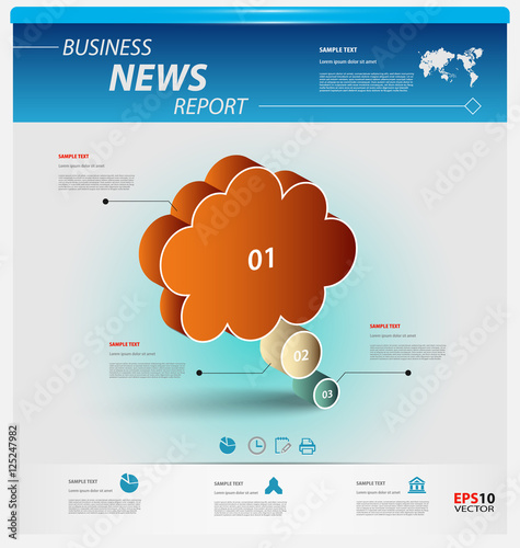 Business infographic template