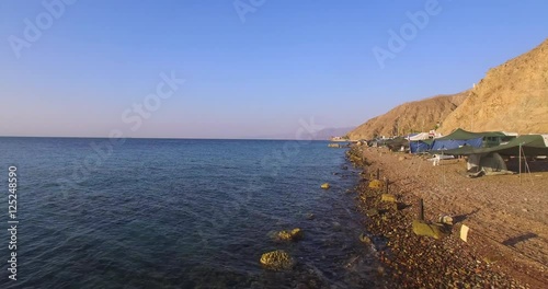 Camping site on the beach