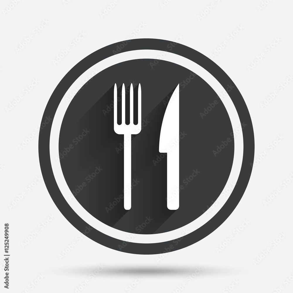 Eat sign icon. Cutlery symbol. Fork and knife. Eat sign icon. Cutlery symbol. Fork and knife.