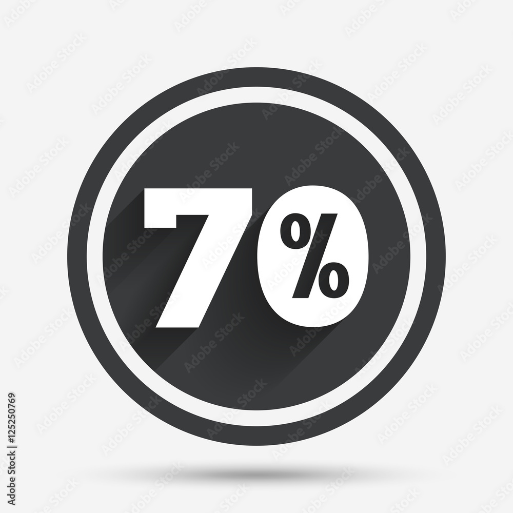 70 percent discount sign icon. Sale symbol. 70 percent discount sign icon. Sale symbol.