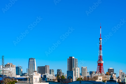 東京の高層ビルの風景
