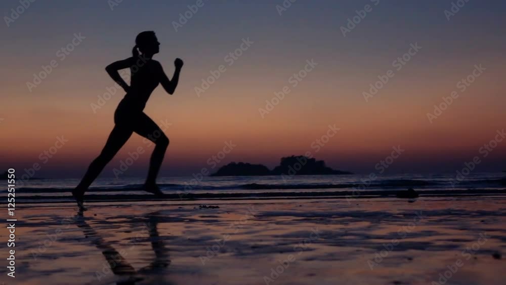 Woman running on beach near sea during sunset, super slow motion 240fps
Woman running on beach near sea during sunset, super slow motion 240fps