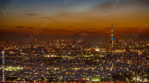 東京スカイツリーと東京の夜景