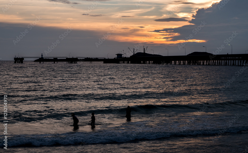 sea, beautiful seascape and twilight sky, colorful cloudscape ba sea, beautiful seascape and twilight sky, colorful cloudscape ba