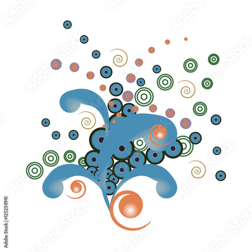 Colorful abstract sign pattern.