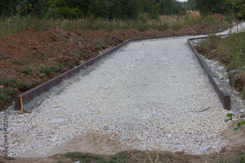 incomplete road in the forest