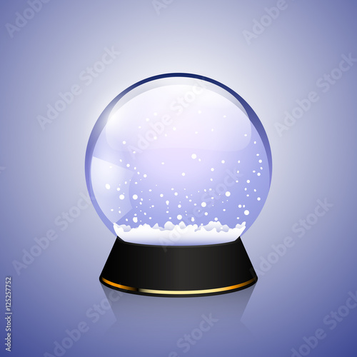 Shiny Transparent snow globe, christmas souvenir