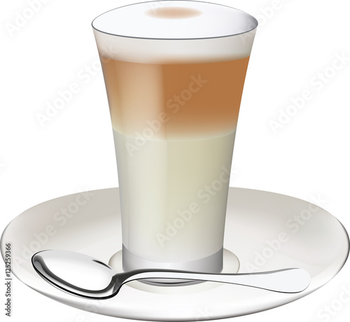 bicchiere di caffè latte
