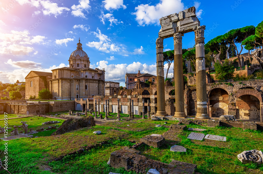 Forum of Caesar in Rome, Italy