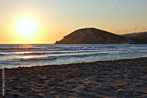 Fototapeta Naklejka Na Ścianę i Meble -  Beautiful sunset on the sea