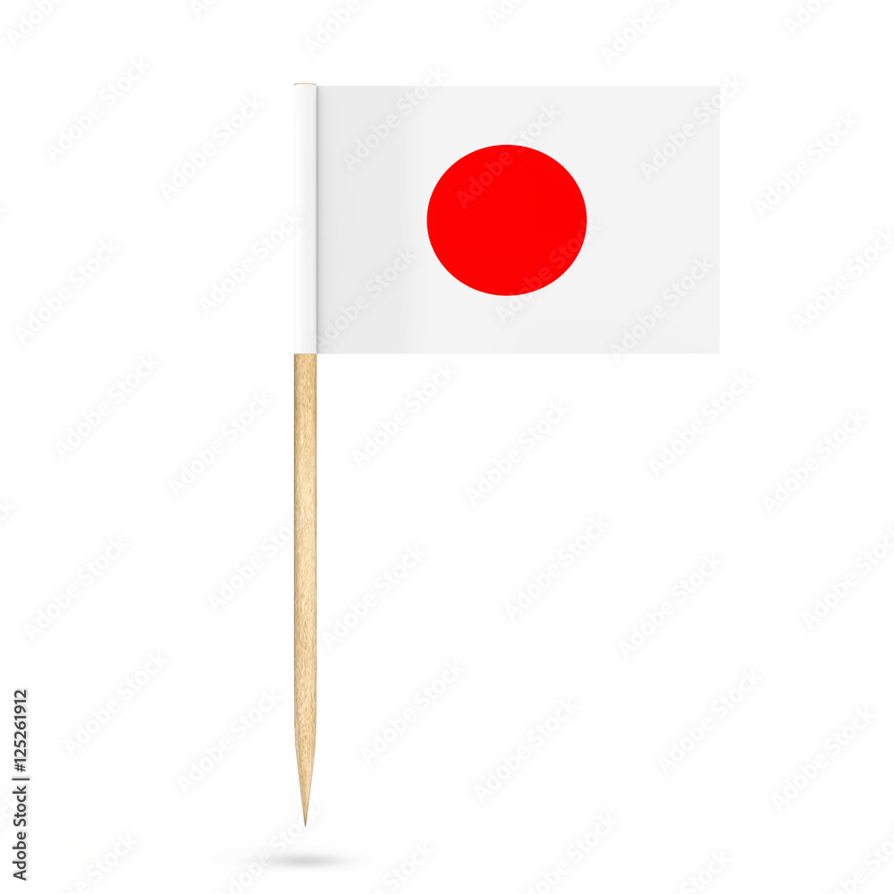 Mini Paper Japan Pointer Flag. 3d Rendering Mini Paper Japan Pointer Flag. 3d Rendering