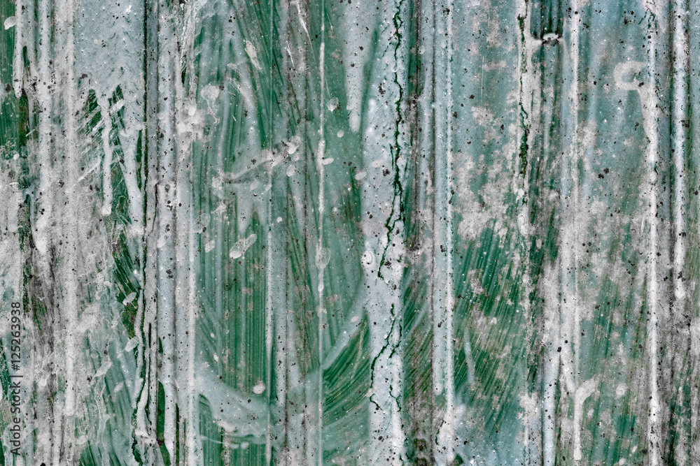 Fototapeta premium Grungy painted sheet metal, Siem Reap, Cambodia