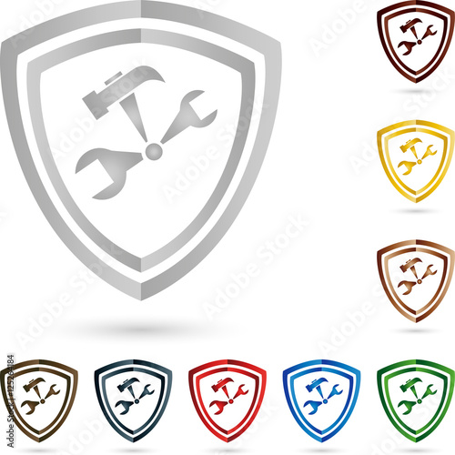 Wappen, Werkzeug, Schlosser, Logo