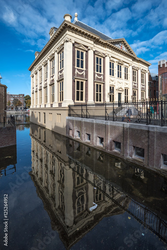 Canal side view of Mauritshuis museum front entrance building ne © Ankor light