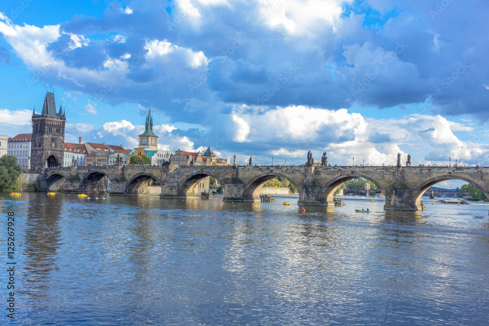 Charles bridge in Prague, Czech republic