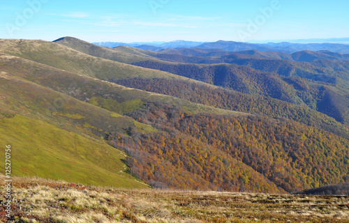 Mountains view. Mountain landscape in autumn. © bildlove
