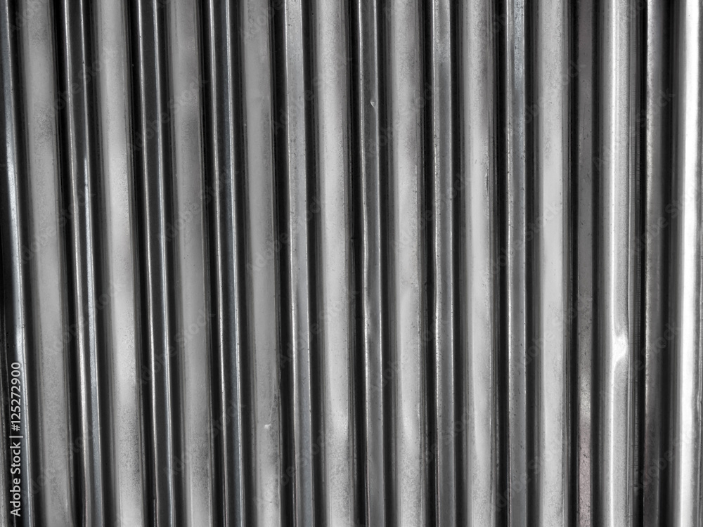 Corrugated zinc under the roof Corrugated zinc under the roof