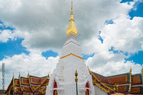 Phra That Choeng Chum a major and sacred religious monument of Sakon Nakhon Province, is enshrined at Wat Phra That Choeng Chum in town. photo