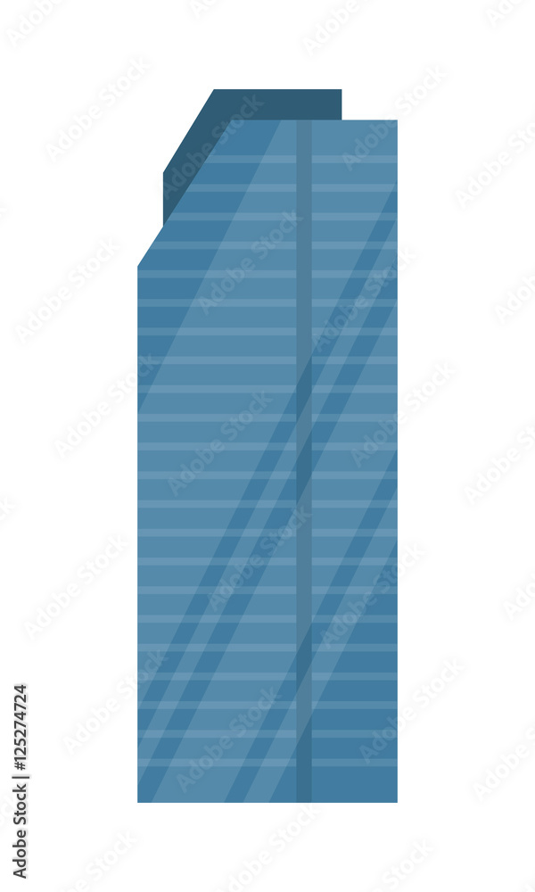 Skyscraper Vector Illustration in Flat Design Skyscraper Vector Illustration in Flat Design