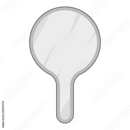 Cover for eye exam icon. Gray monochrome illustration of cover vector icon for web design