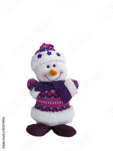 snowman. the toy is made of cotton © pavelkant