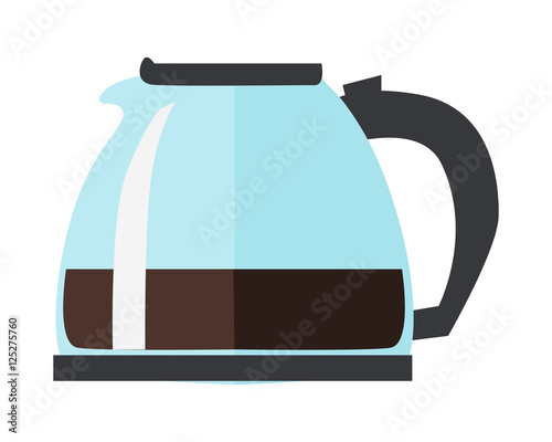 Coffee or Tea Pot Isolated on White Background