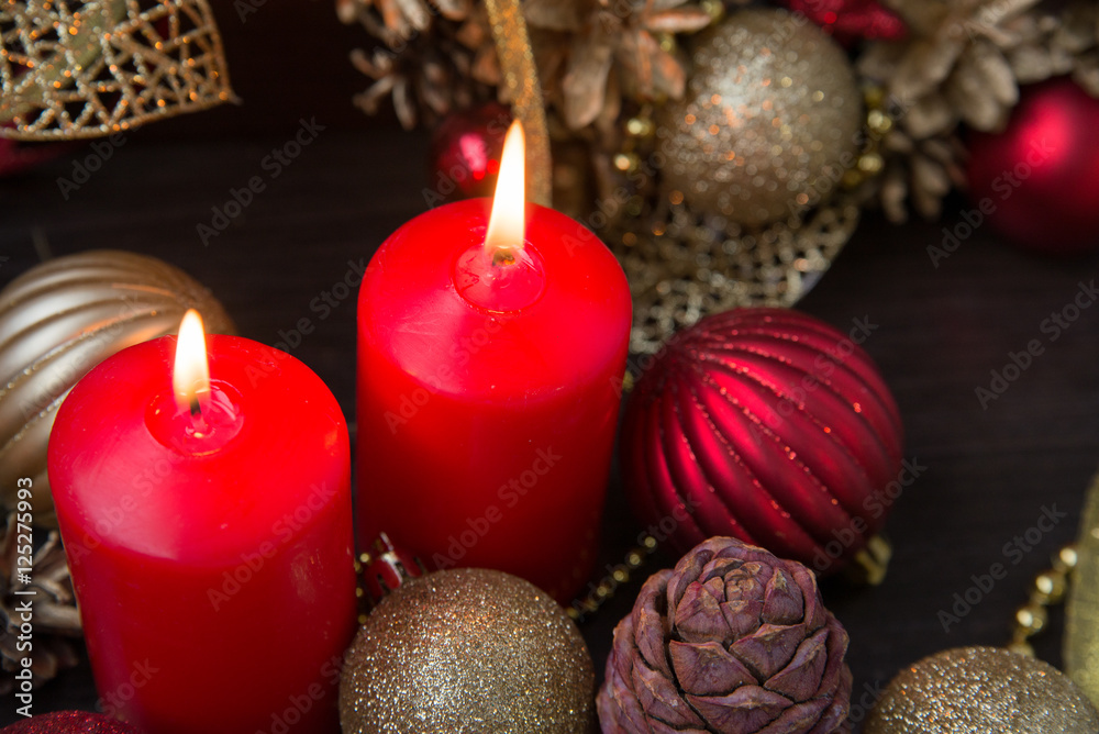 Christmas candles Christmas candles