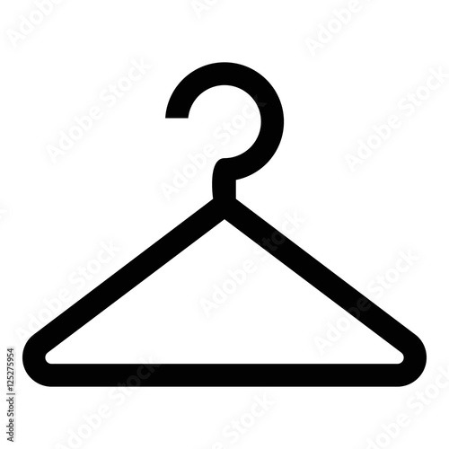 Hanger icon. Simple illustration of hanger vector icon for web