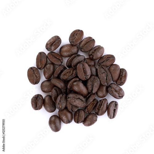 coffee bean on white background