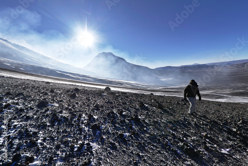 View from Lascar mountain while scaling photo