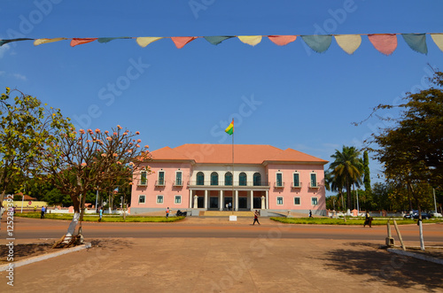 Presidential palace in the capital city of Guinea Bissau photo