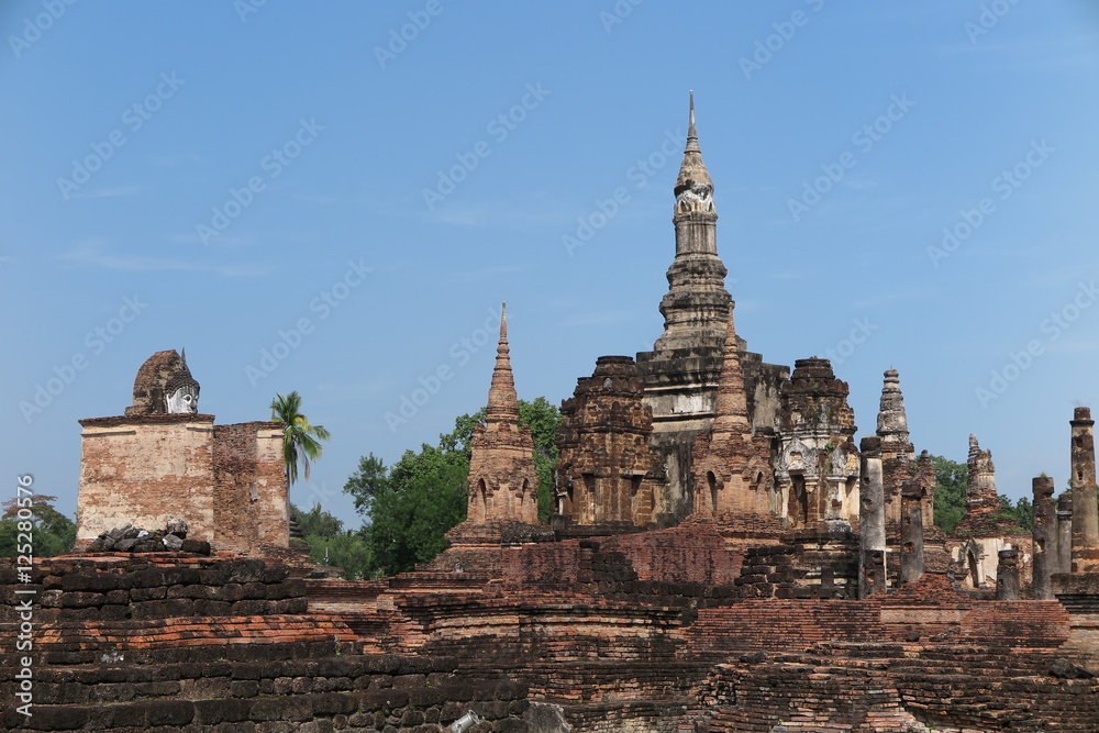 Sukhothai historical park, Wat Mahathat, Unesco world heritage, Sukhothai Thailand