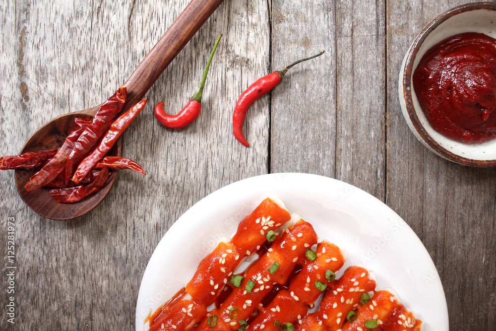 Rice cake korean food