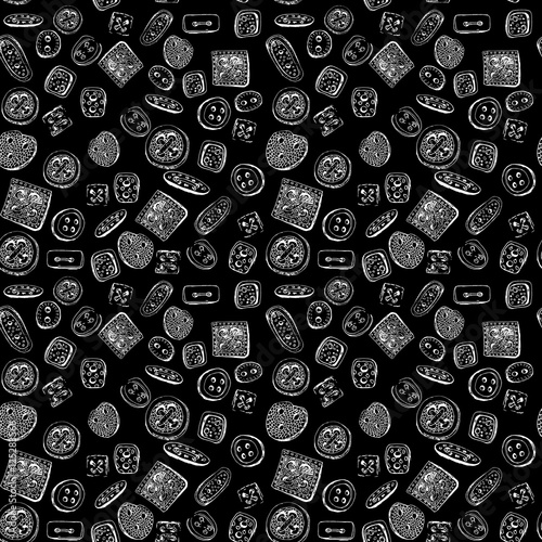 seamless pattern of buttons. For design, templates