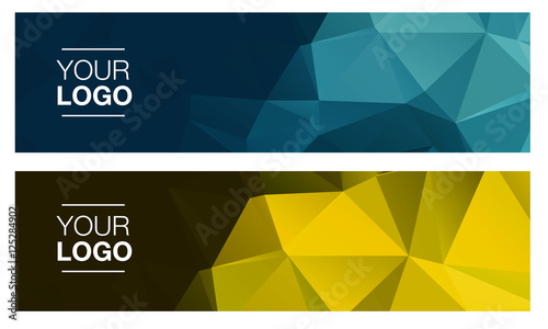 Horisontal polygonal banners