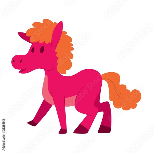 Cartoon horse vector character