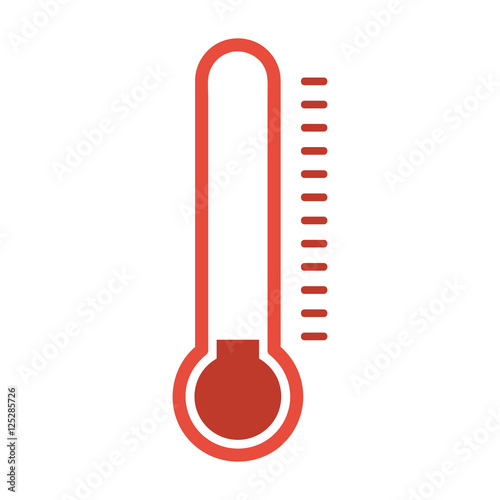  Red thermometers with different levels