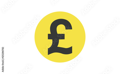 Vector currency icon. Flat design style