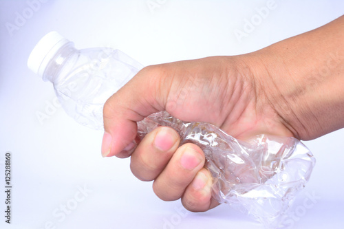 Hand squeeze  water bottle