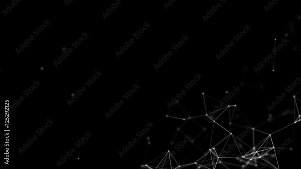 4 Plexus Forms on a Black Background